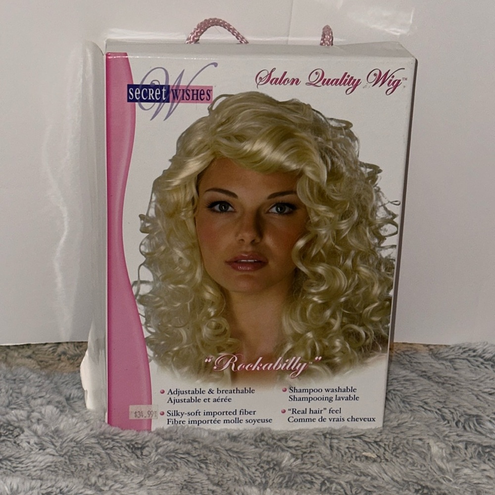 Secret Wishes Salon Quality Wig 51819 “Rockabilly” Blonde